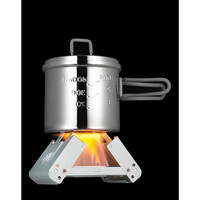 Esbit Medium Pocket stove stainless steel incl. 2x27 gram solid fuel tablets