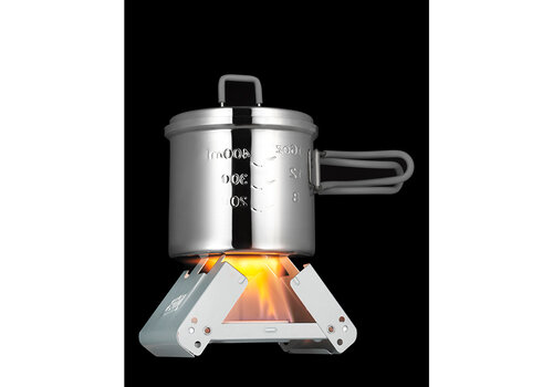 Esbit Esbit Medium Pocket stove stainless steel incl. 2x27 gram solid fuel tablets