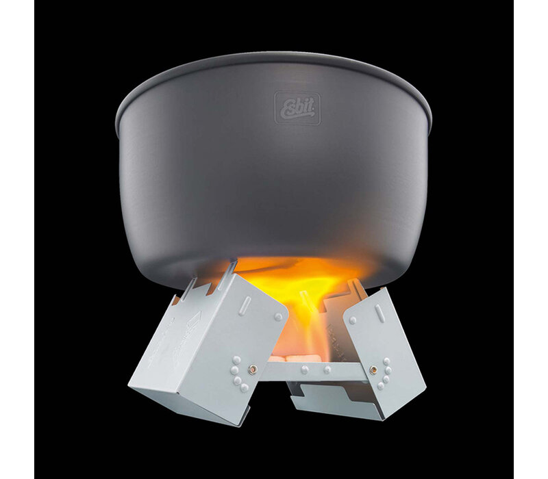 Esbit Pocket stove L RVS met 12x14GR solid fuel