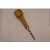 Awl with wooden handle