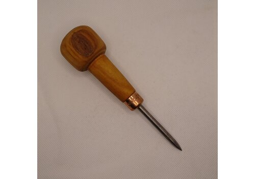 Awl with wooden handle