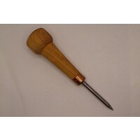 Awl with wooden handle