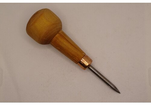 Awl with wooden handle