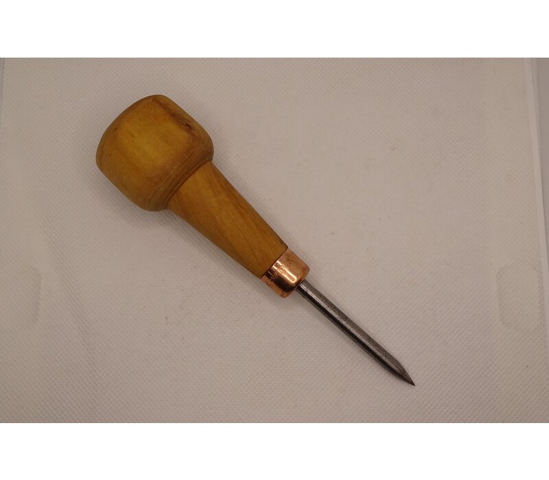 Awl with wooden handle
