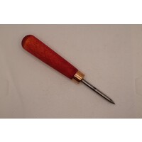 Awl with wooden handle red