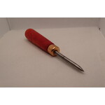 Awl with wooden handle red