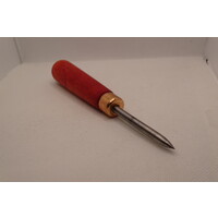 Awl with wooden handle red