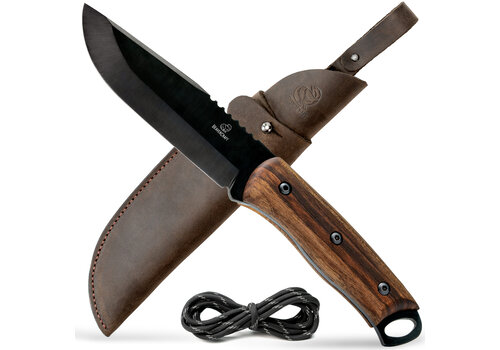 Beavercraft BeaverCraft Carbon Steel Bushcraft Knife Walnut BSH4