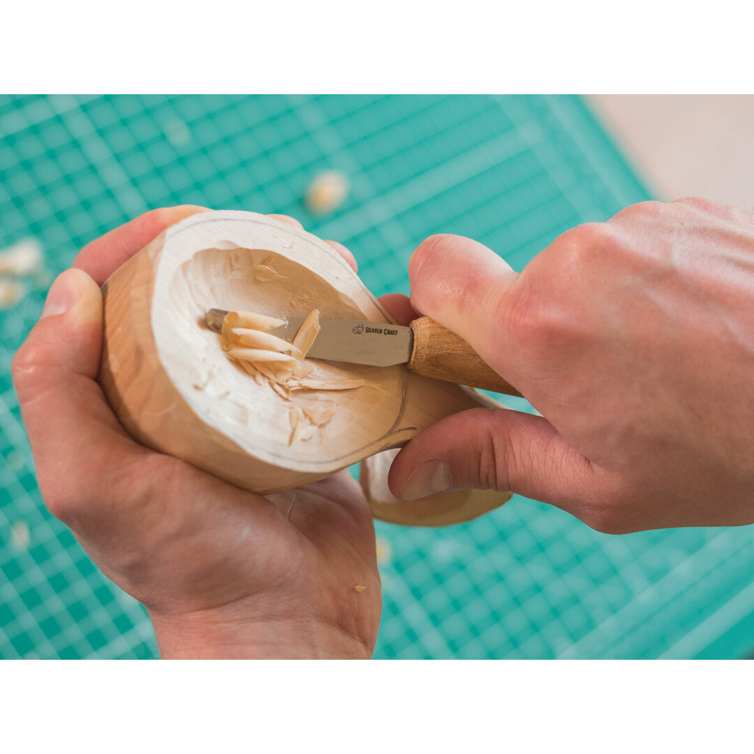 BeaverCraft SK4S Open Curve Spoon Cutter With Sheath