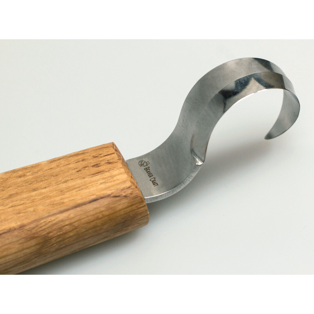 BeaverCraft SK1 Rechtshänder Eichenholz Löffel Messer mit Lederscheide (25 Mm)