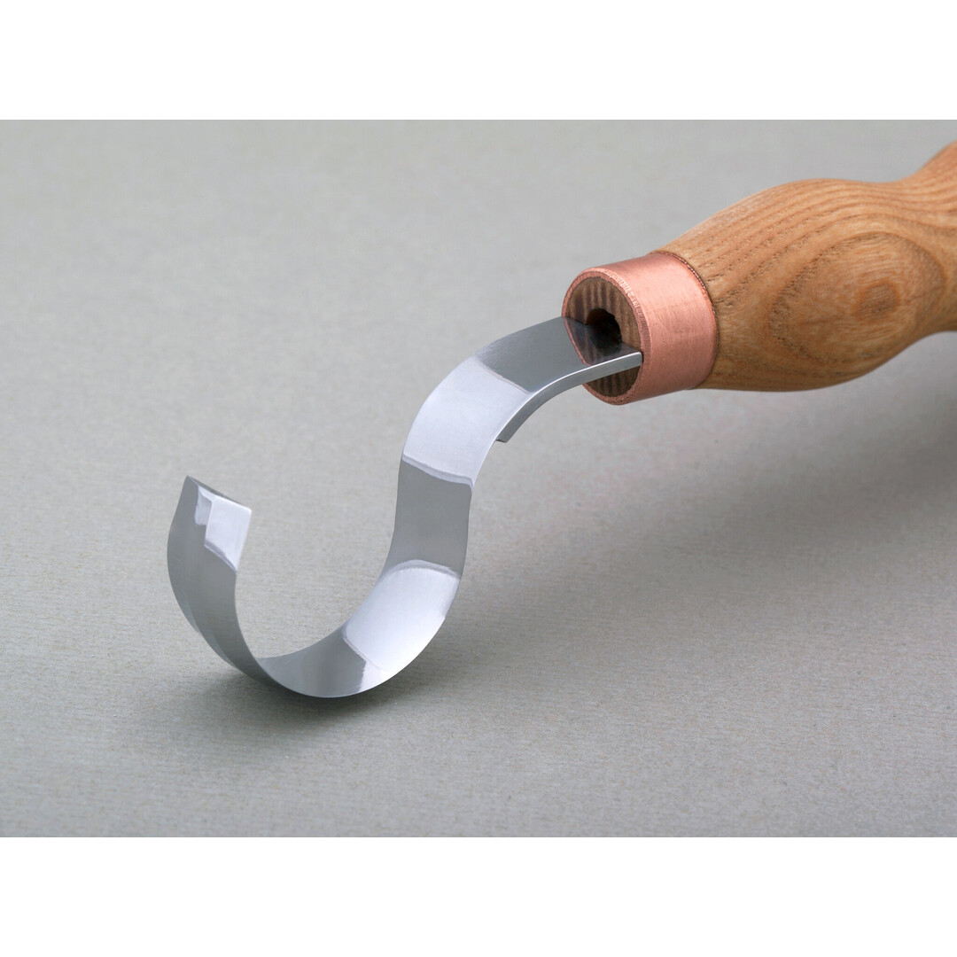 BeaverCraft SK2 Long Spoon Knife with Leather Sheath