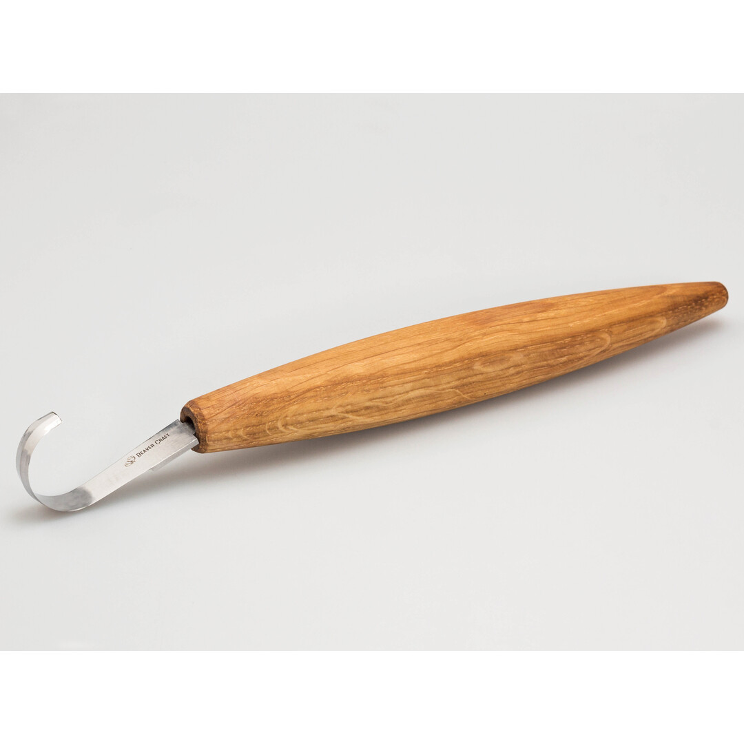 BeaverCraft SK5R Eiche Deep Cut Löffelmesser rechtshändig Mit Scheide