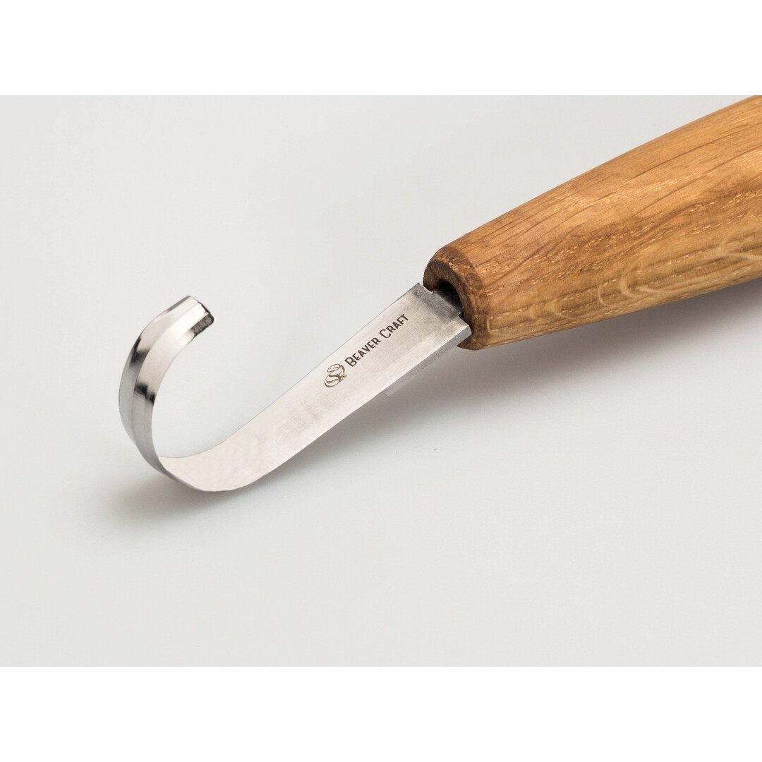 BeaverCraft SK5R Eiche Deep Cut Löffelmesser rechtshändig Mit Scheide