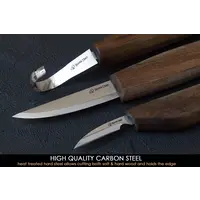 BeaverCraft S13X Luxury Spoon Wood Carving Set With Walnut Handles