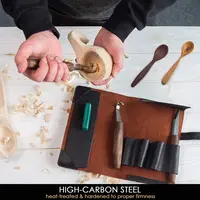 BeaverCraft S14X Premium Walnut Spoon Wood Carving Set