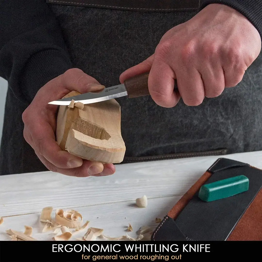 BeaverCraft S14X Premium Walnuss Löffel Holzschnitzerei Set