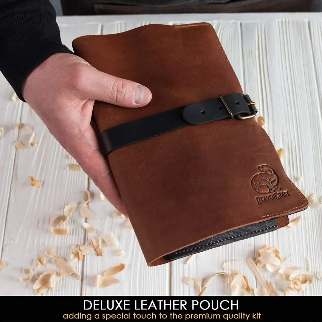 BeaverCraft S14X Premium Walnuss Löffel Holzschnitzerei Set