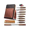 BeaverCraft S50X Deluxe 11 piece Wood Carving Set in leather bag