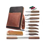 BeaverCraft S50X Deluxe 11-teiliges Holzschnitzset in Ledertasche