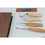 BeaverCraft S43 Spoon and Kuksa Carving Set in wooden storage book
