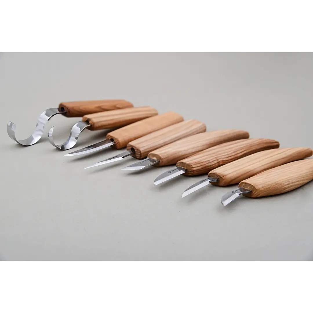 BeaverCraft S08 Houtsnijwerk Set Van 8 Messen