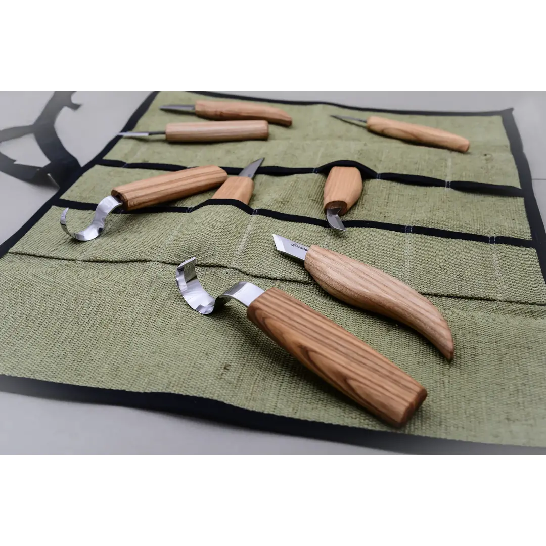 BeaverCraft S08 Houtsnijwerk Set Van 8 Messen