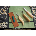 BeaverCraft S13 Spoon Woodcarving Set of 3 Knives in Pouch