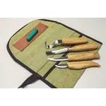 BeaverCraft S43 Löffel und Kuksa Holzschnitzset in Etui aus Segeltuch