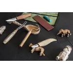 BeaverCraft S43 Löffel und Kuksa Holzschnitzset in Etui aus Segeltuch