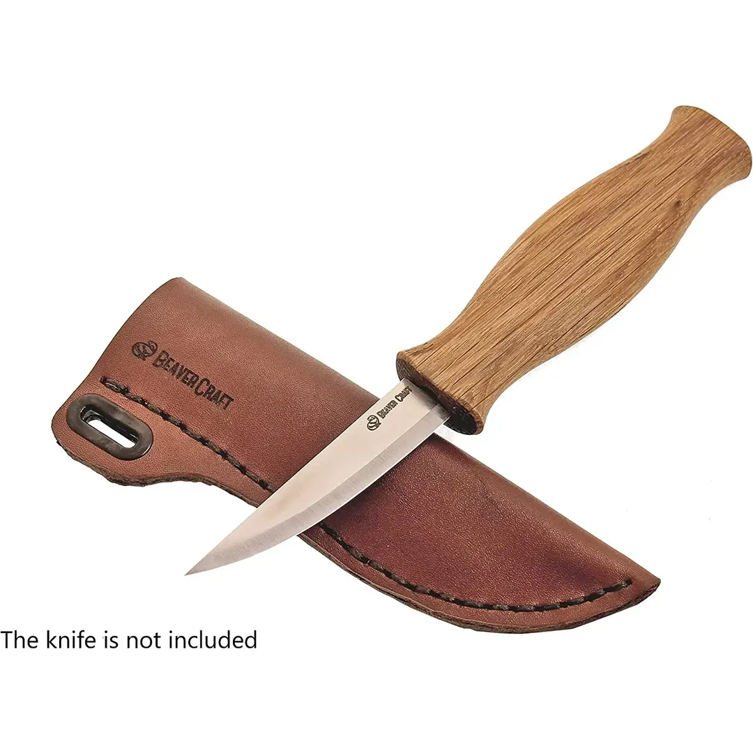 BeaverCraft SH1 Leren Schede Voor Snijmes