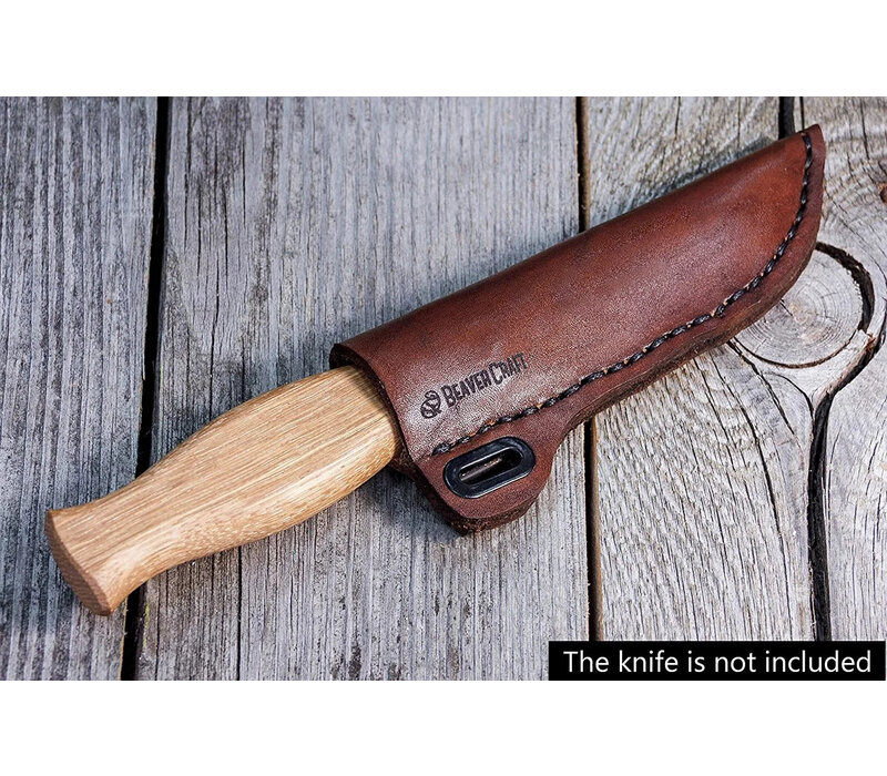 BeaverCraft SH1 Leather Sheath For Wood Carving Knife