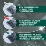 BeaverCraft Schleif- und Polierpaste fein, mittel und grob