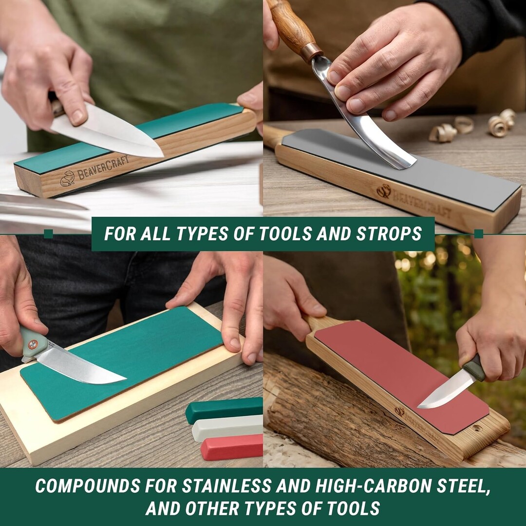 BeaverCraft grinding and polishing paste fine, medium and coarse