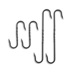 BAREBONES COWBOY COOKING S-HOOK SET-2ST