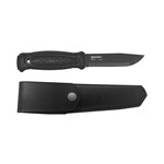Mora Garberg Black Carbon Bushcraftmesser mit Lederscheide