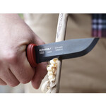 Mora Garberg Dala Red Black Carbon Bushcraftmesser mit Kunststoffscheide