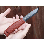 Mora Garberg Dala Red Black Carbon Bushcraftmesser mit Kunststoffscheide
