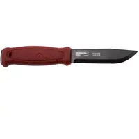 Mora Garberg Dala Red Black Carbon Bushcraftmesser mit Kunststoffscheide