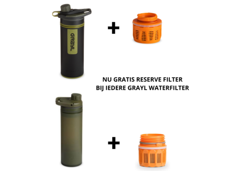 Grayl GRAYL Ultrapress Waterfilter Purifier + Gratis reservefilter