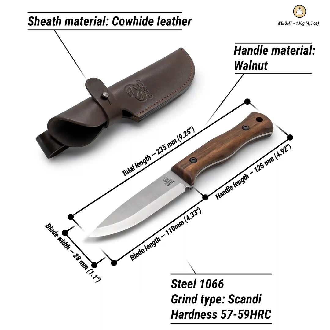 BeaverCraft BSH6 Breeze Bushcraft knife