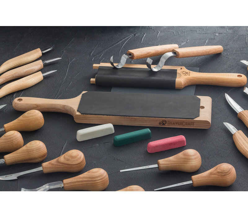 Beavercraft S57 Large houtsnijset (20 tools + accessoires)