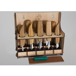 Beavercraft S52 Wood Carving Tool Set of 10 Knives and Chisels with Storage System