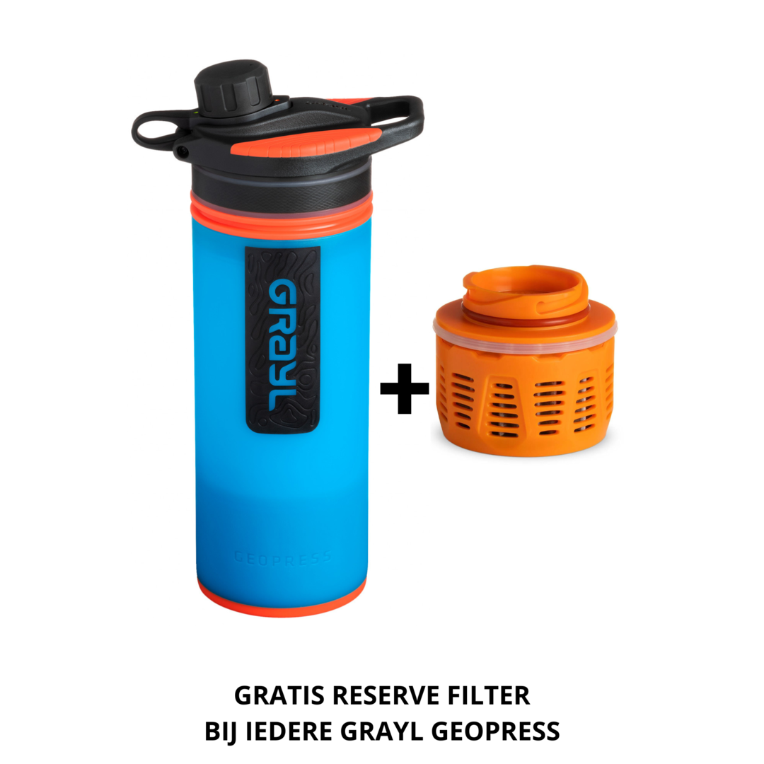 GRAYL Geopress Outdoor Wasserfilter verschiedene Farben + ersatzfilter