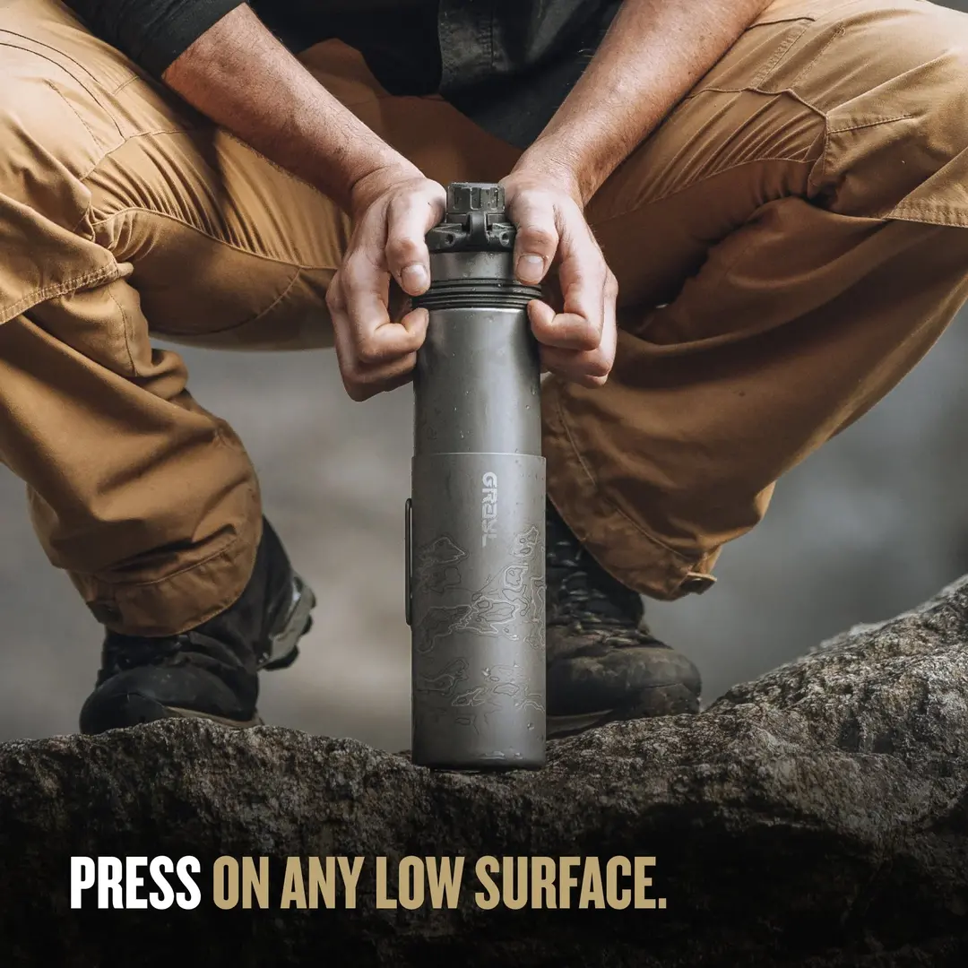 Grayl GeoPress Purifier 710 ml Titanium fles