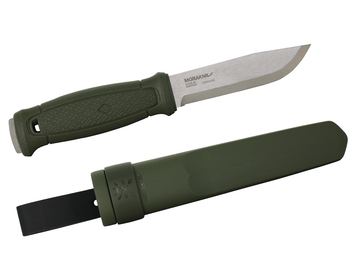 Mora of Sweden Mora Garberg Groen Bushcraftmes met Kunststof Schede