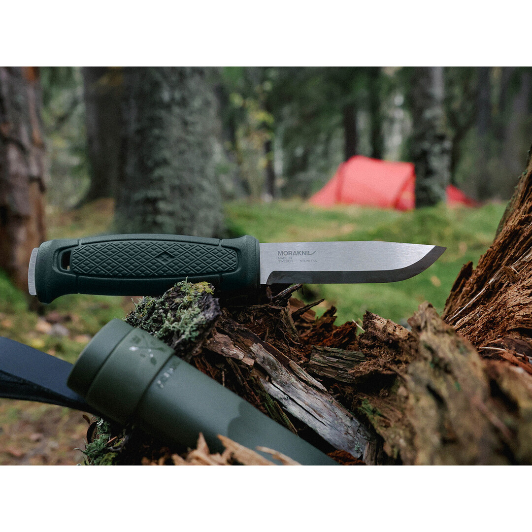 Mora Garberg Green Bushcraft knife With Polymer Sheath