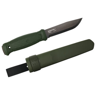 Mora of Sweden Mora Garberg Black Carbon Bushcraftmes met Kunststof Schede Groen