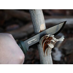 Mora Garberg Black Carbon Bushcraftmesser mit Grune Kunststoffscheide