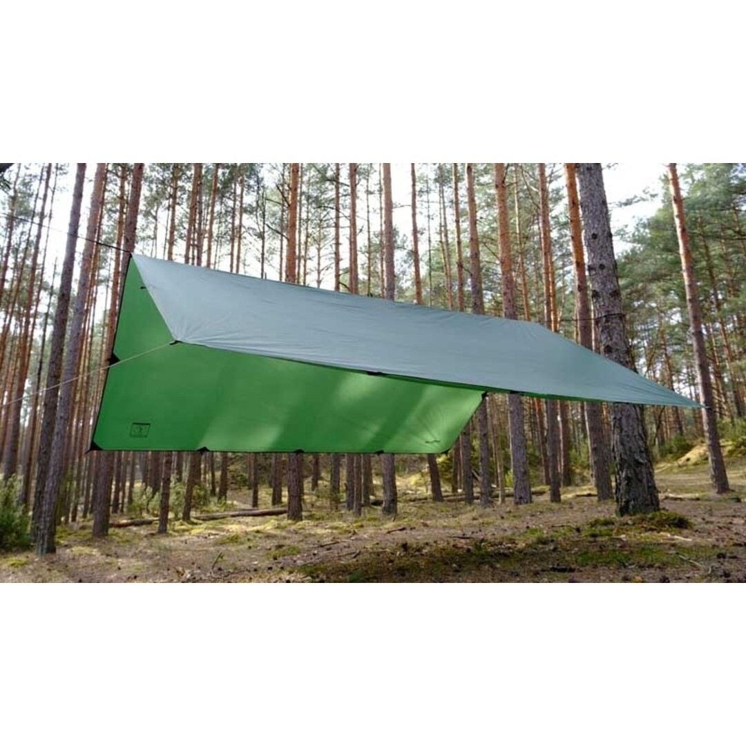 Bushmen Ultralight Tarp 3x3 Deep Green
