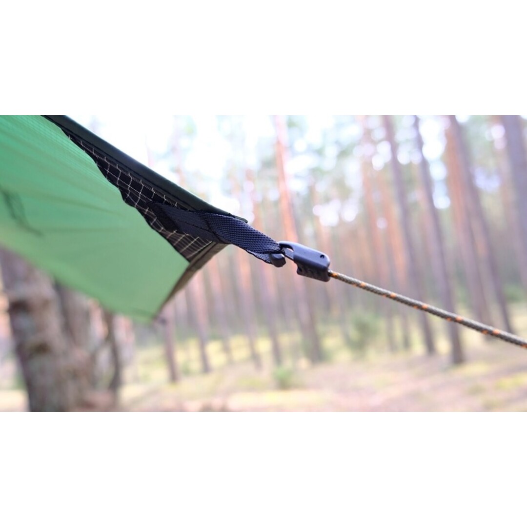 Bushmen Ultralight Tarp 3x3 Deep Green